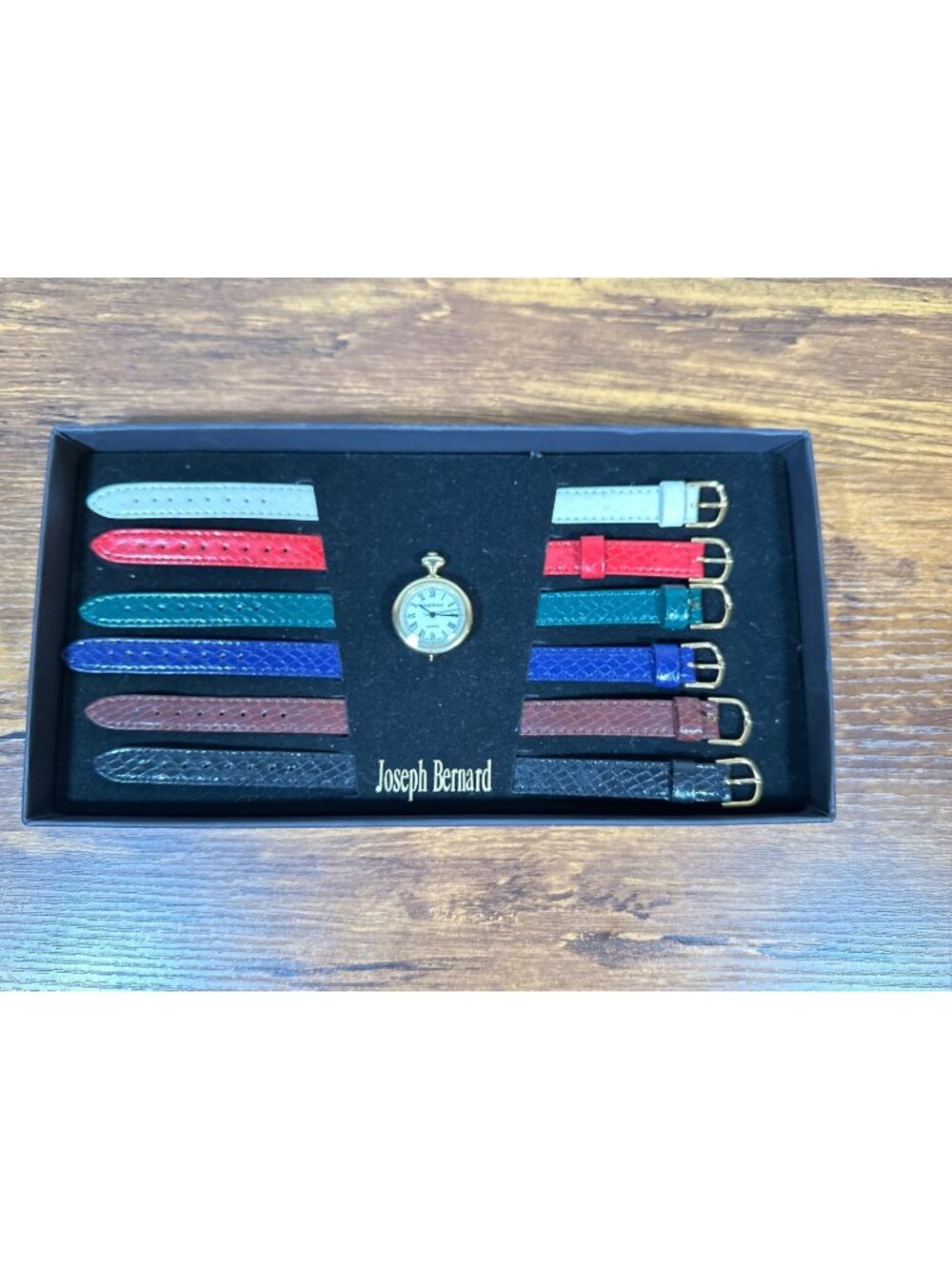 Joseph Bernard Interchangeable Wristwatch with 6 Bands New in Box